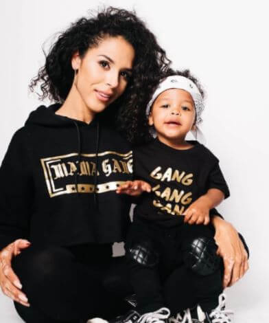 Golden Sagon Cannon promoting the clothing line of his mother. 